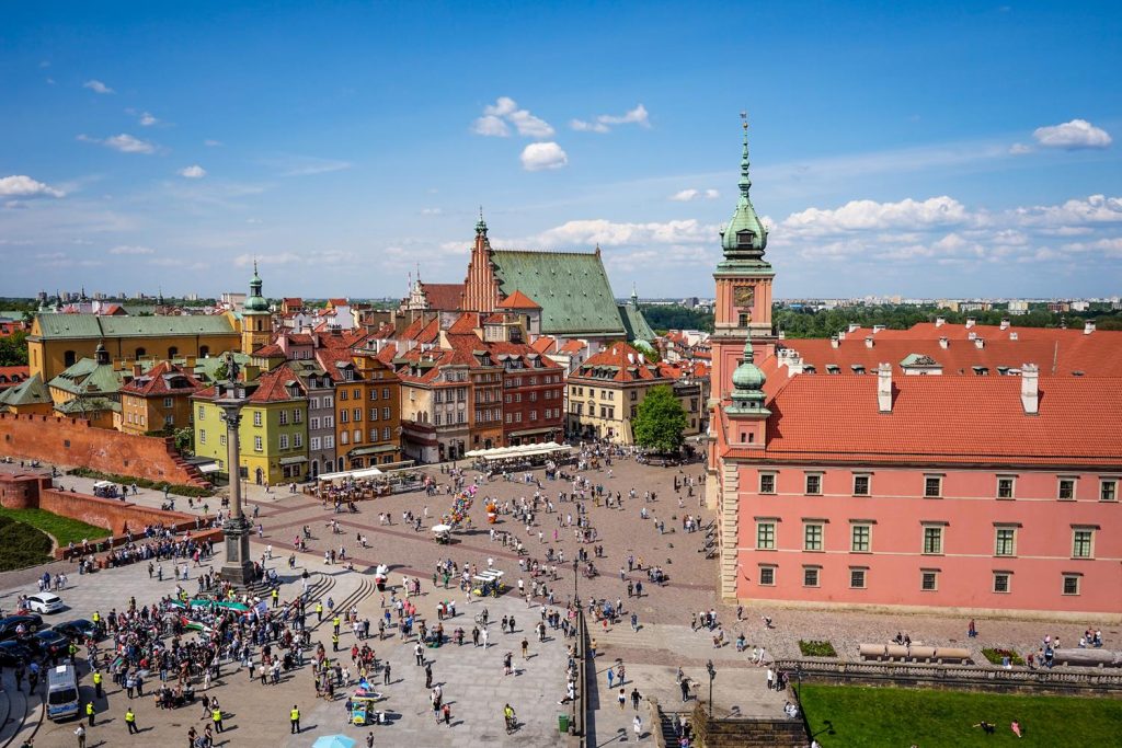 Zamek Królewski w Warszawie - widok z wieży