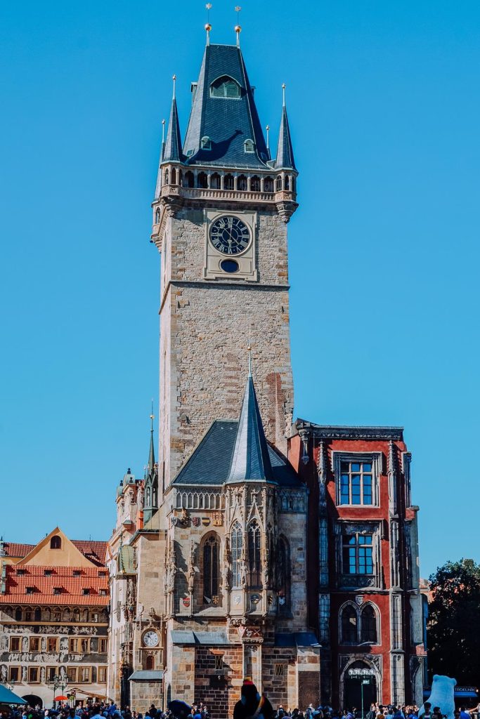 wieża Ratusza Staromiejskiego w Pradze